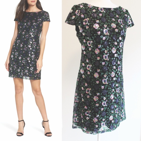Sam Edelman Dresses & Skirts - Sam Edelman Floral Sequin Sheath dress